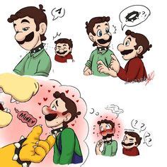 bowser x luigi|is luigi x bowser canon.